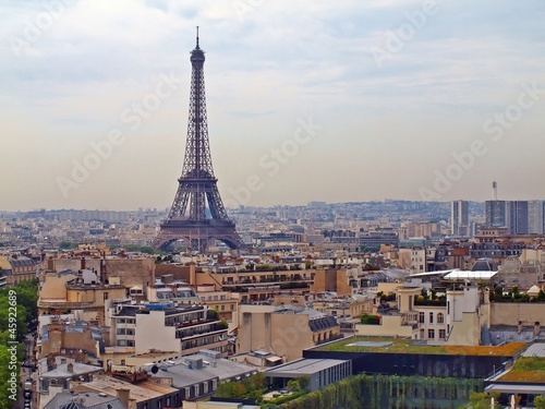 Fototapeta Naklejka Na Ścianę i Meble -  European cities - Paris city objects - Eiffel tower.