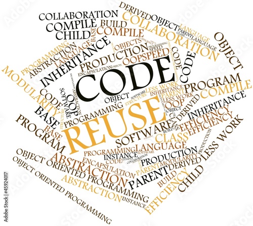 Valokuva Word cloud for Code Reuse