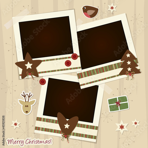 christmas scrapboking - place your photos