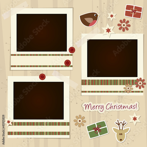 christmas scrapboking - place your photos