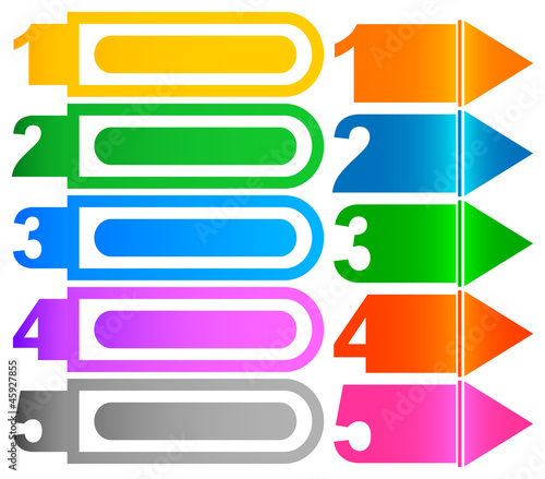 set of design template banners