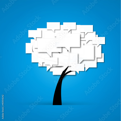 logo arbre/ bulles dialogue