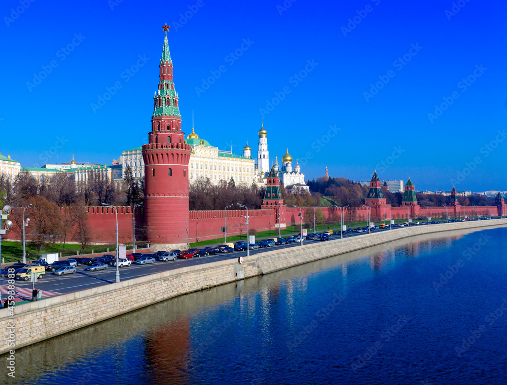 Moscow Kremlin and Moskva River, Russia