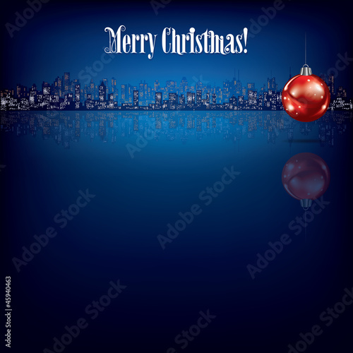 abstract Christmas background with decoration