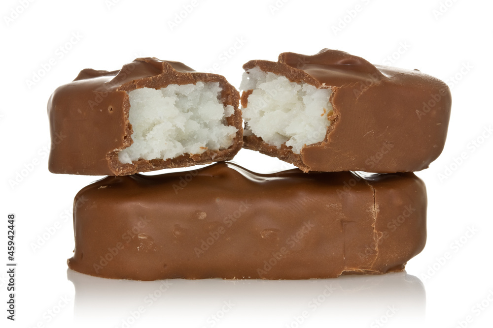 chocolate bars with coconut filling chocolate bars with coconut filling