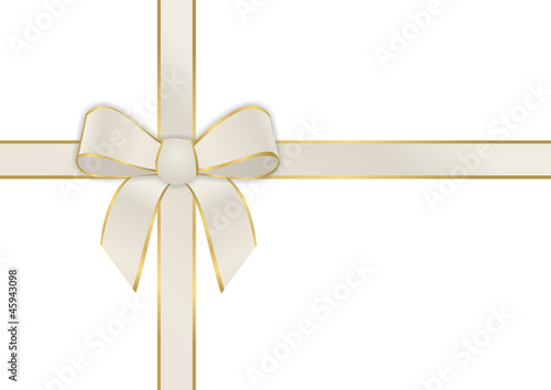 Schleifenband in beige