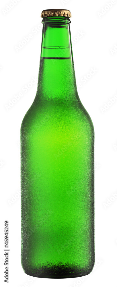 Beer bottle with drops Beer bottle with drops