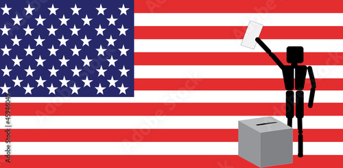 man voting in america