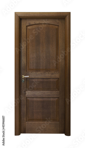 Dark wooden door