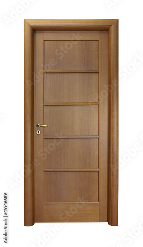 Modern wooden door