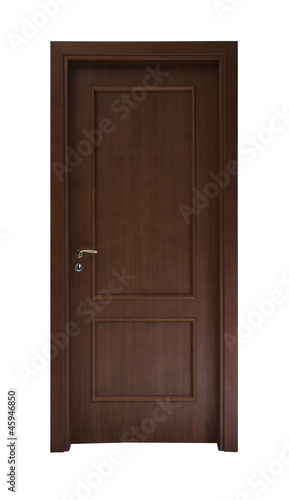 Dark brown door