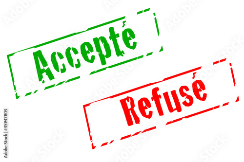 Tampon Accepté/Refusé
