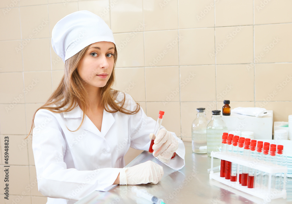 woman medical doctor in the laboratory