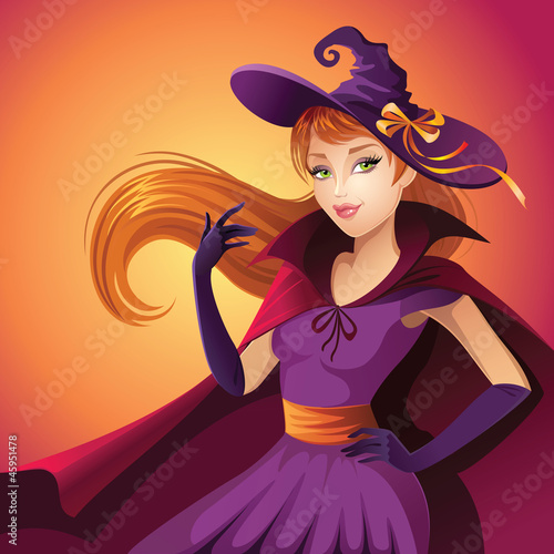 beautiful Halloween witch