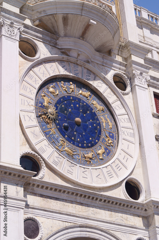 Clock face of St Mark's clocktower