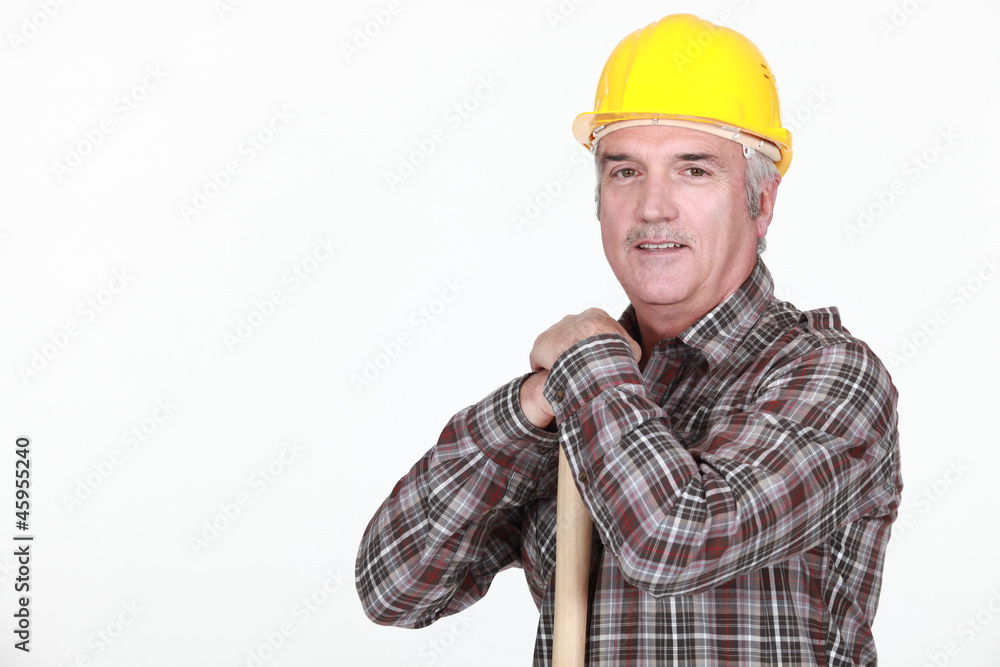 Mature construction worker Mature construction worker