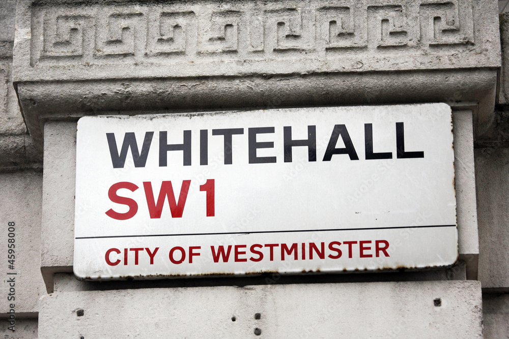 Fototapeta premium London Street Sign - Whitehall