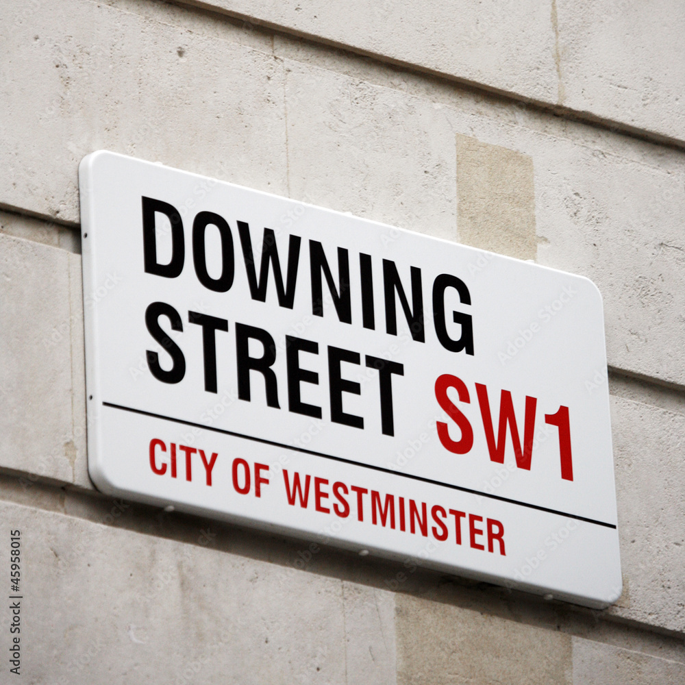 London Street Sign - Downing Street London Street Sign - Downing Street