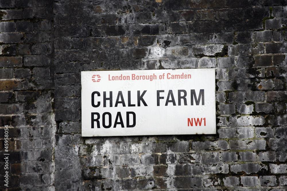 London Street Sign - Chalk Farm Road London Street Sign - Chalk Farm Road