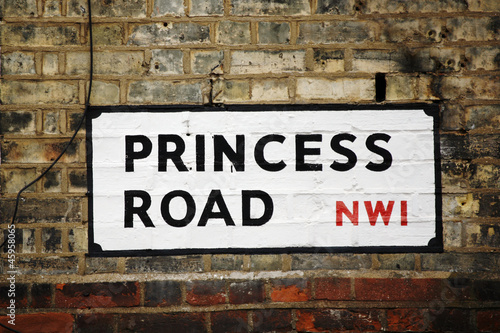 London Street Sign - Princess Road