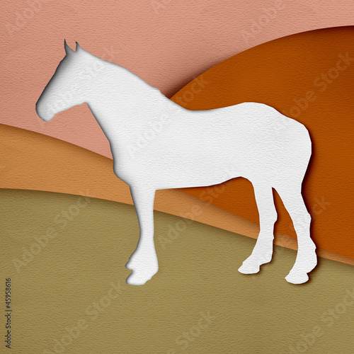 Fototapeta Naklejka Na Ścianę i Meble -  Blank Horse