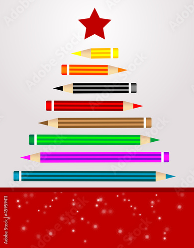 Christmas pencils