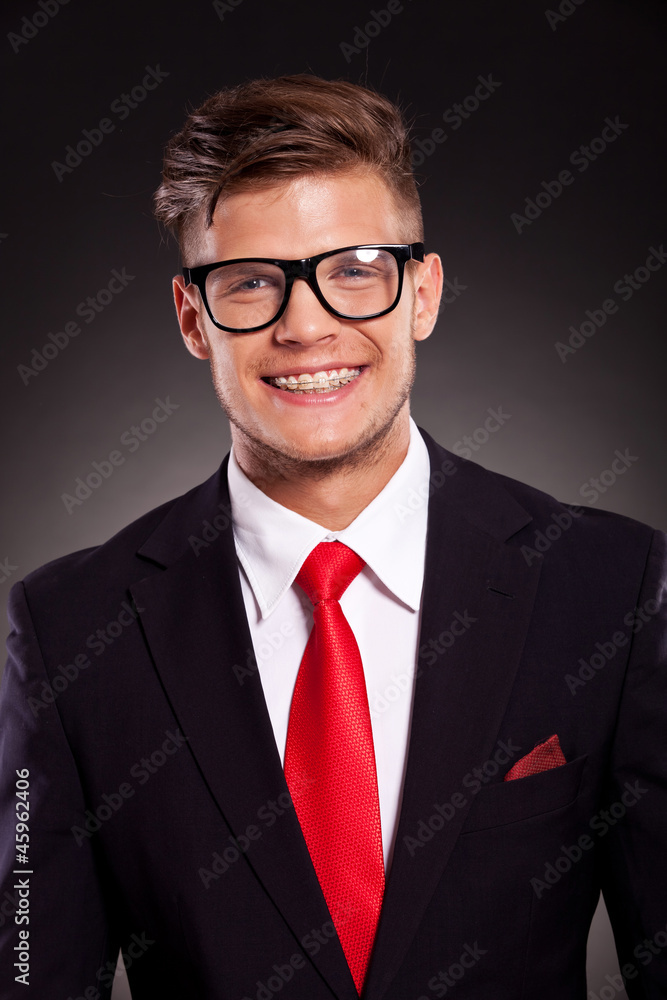 smiling young business man smiling young business man