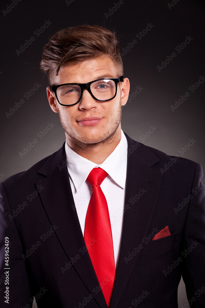 business man looking suspiciously business man looking suspiciously