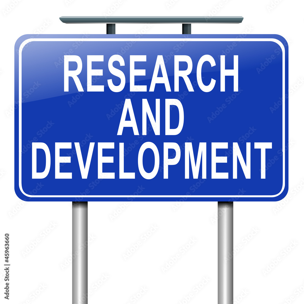 Research and development concept. Research and development concept.