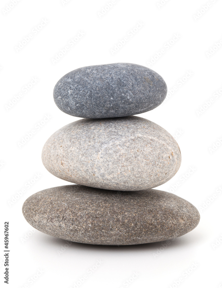 Naklejka premium stones isolated on white background