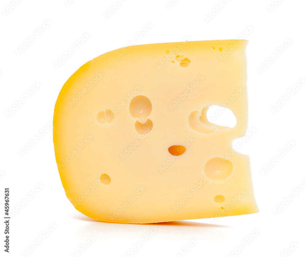 piece of cheese isolated on white background piece of cheese isolated on white background