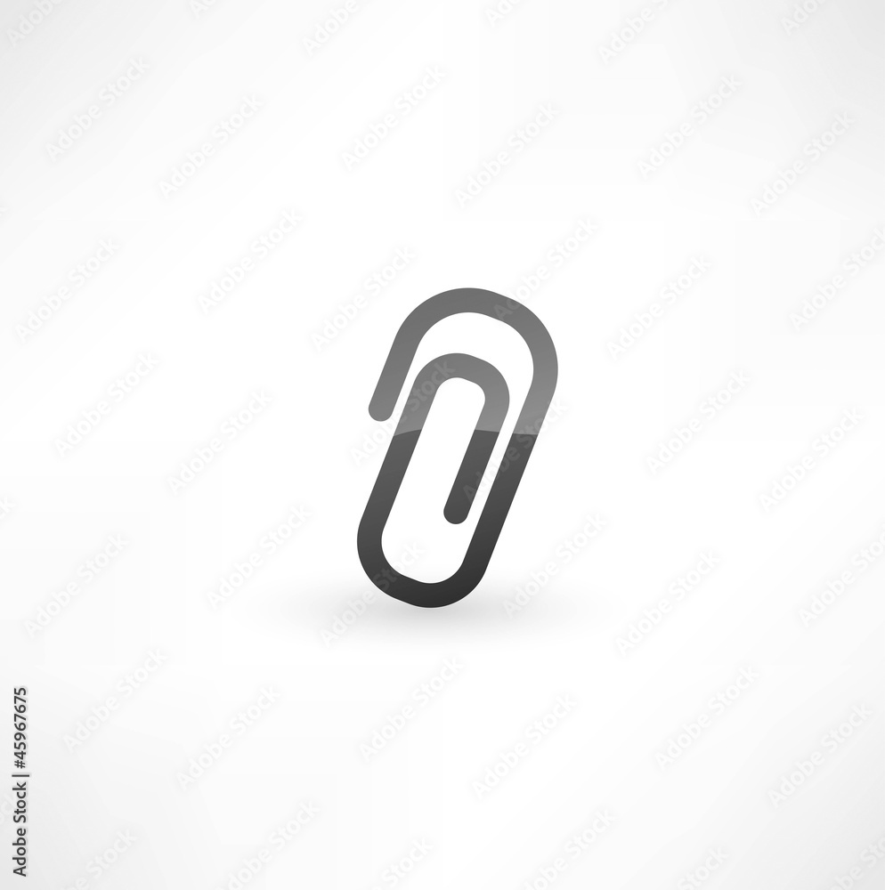 Clip symbol. Clip symbol.