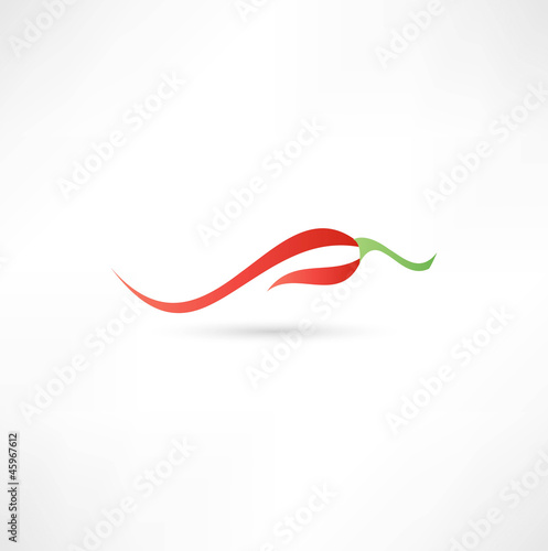 Icon of red hot chili pepper