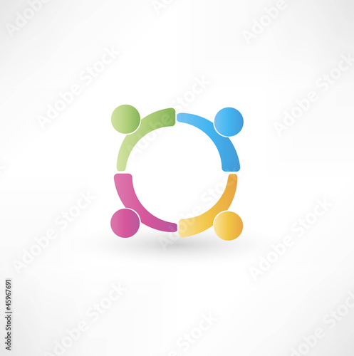 hands connecting icon