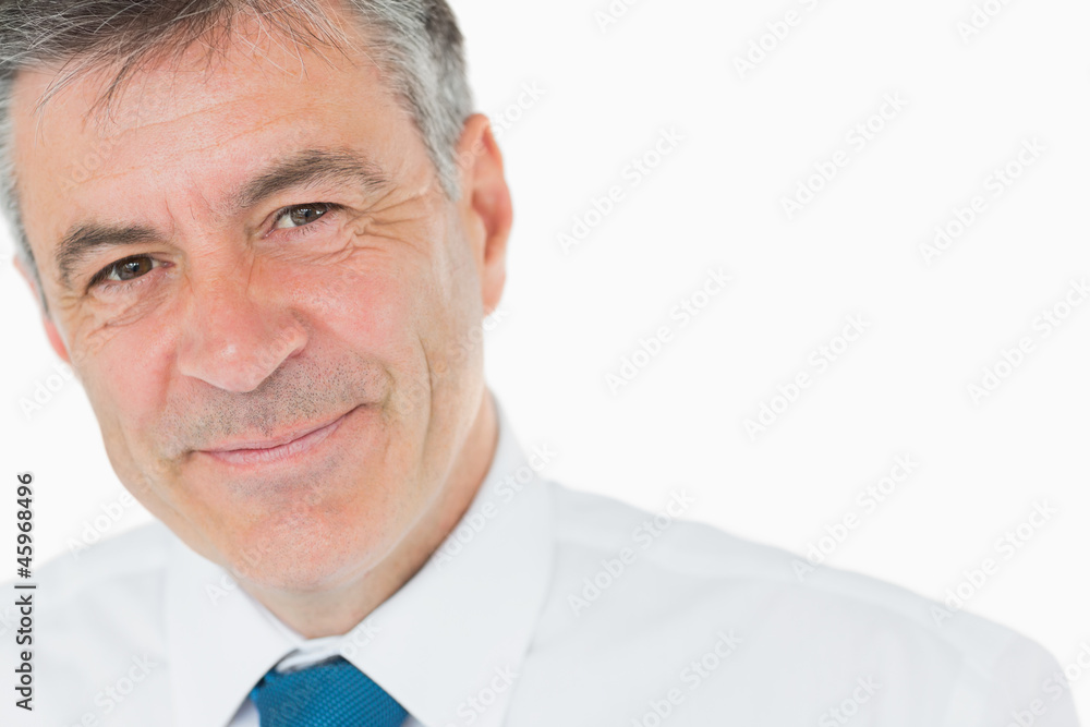 Smiling grey haired businessman Smiling grey haired businessman