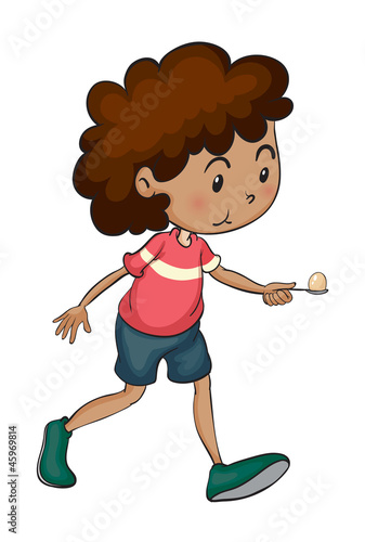 boy walking