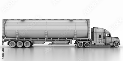 The Concept,Truck Tanker, (paper models of the 3-d models)