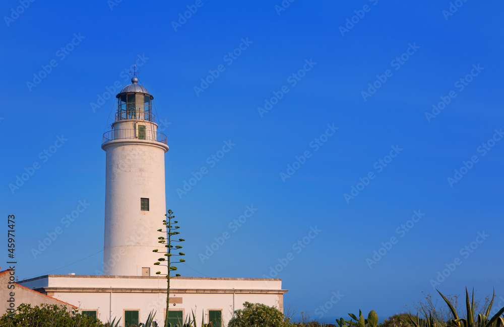 Formentera La Mola lighthouse at Balearic islands Formentera La Mola lighthouse at Balearic islands