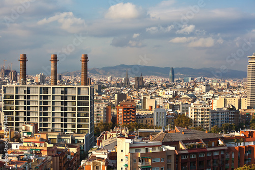 cityscape of Barcelona. Spain.