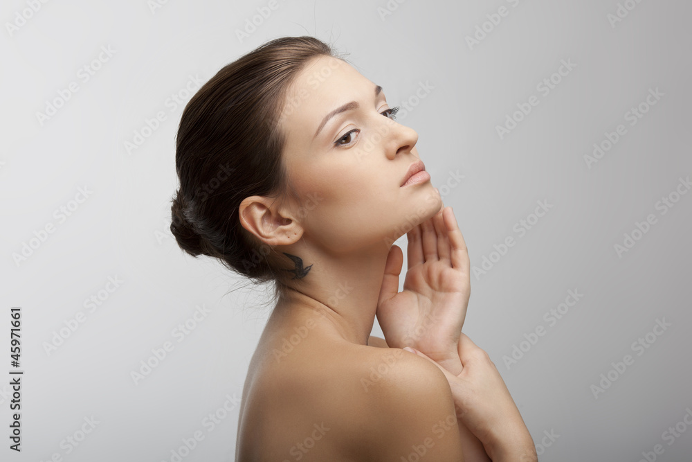 portrait of a beautiful girl with perfect skin portrait of a beautiful girl with perfect skin