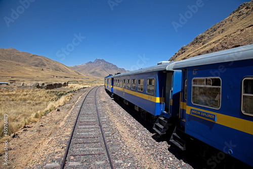 Views from the Andean Explorer Train travelling through the Ande
