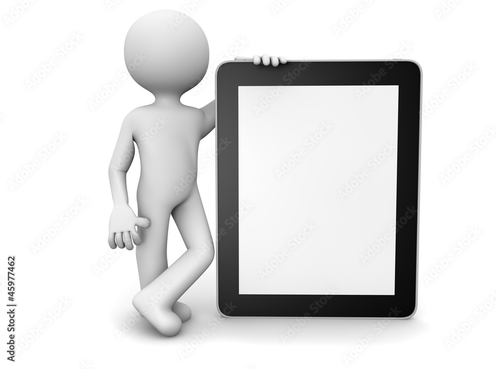 man with a tablet man with a tablet