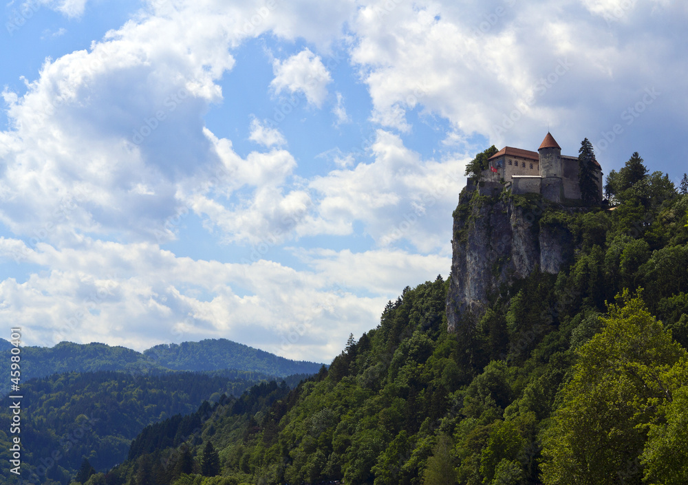 View on Bled castle, Slovenia