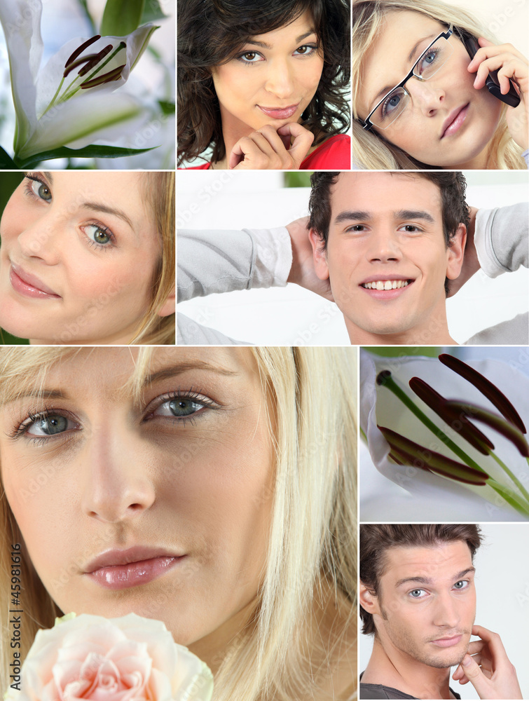 Collage of relaxation Collage of relaxation