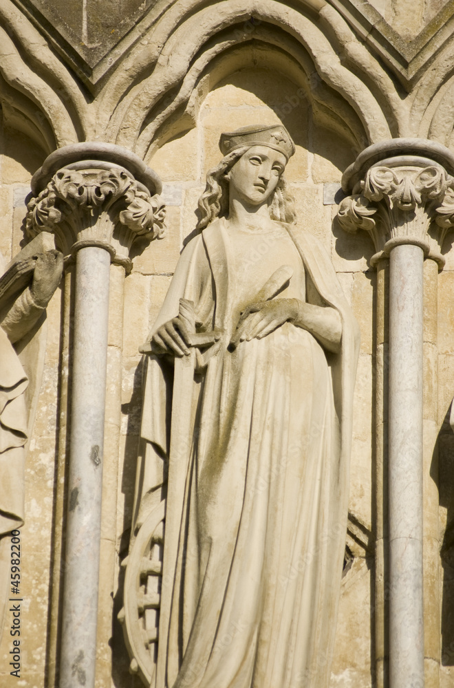 Saint Catherine Statue, Salisbury Cathedral
