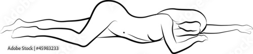 woman lying