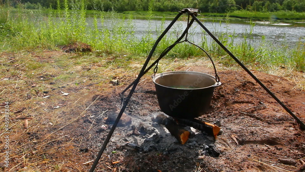 kettle over campfire kettle over campfire