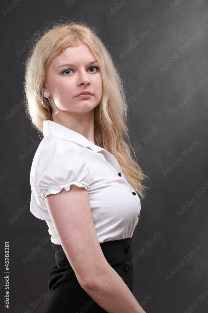 portrait of beautiful blonde woman portrait of beautiful blonde woman