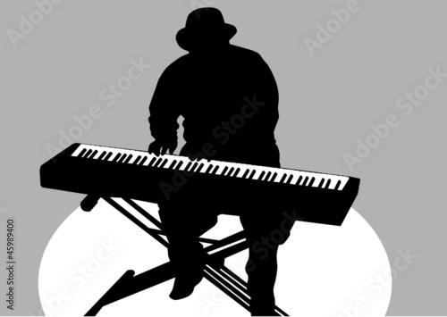 Piano on stage