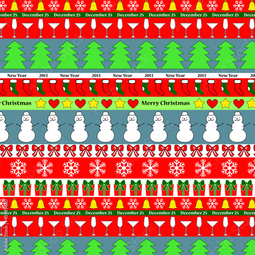 Colorful christmas striped ...